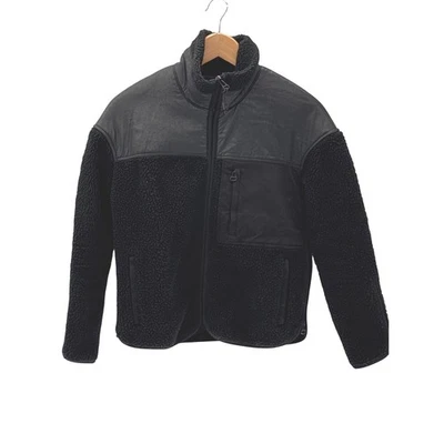 Chaqueta James Perse Yosemite Polar Polar Polar Hombres XS Negra Bombardero Peso Pesado Cremallera Foto 1 de 4