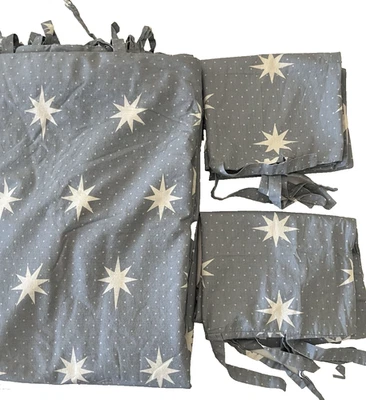 Pottery Barn Emily & Meritt BIG SKY Duvet Cover 2 Shams KING Stars Dots - Image 1 of 4