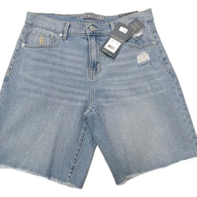 Bermudas clásicas US POLO para mujer azul denim NUEVO TALLA 6 PRECIO DE VENTA SUGERIDO POR EL FABRICANTE $64 Foto 1 de 4