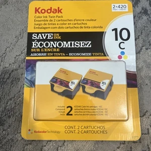 Kodak 10C Color Printer Ink Cartridges Twin Pack 2x420 Pages New - Picture 1 of 3