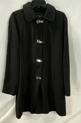 London Fog Women Black Double Breasted Coat M - Image 1 of 4