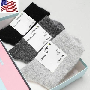 1/5 Paar 100 % Angora reine Wolle Kaschmir Damen Frauen Socken Luxus warm Wolle 5-8 - Bild 1 von 9