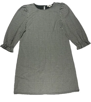 LOFT женщин размер большой 3/4 рукав гончая платье черный белый - Изображение 1 из 4