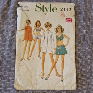Vintage Bikini Sewing Pattern Style 2442 Beachwear Sewing Pattern Bust 31.5 - Picture 1 of 13