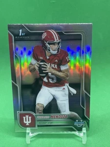 2025 Bowman Chrome U Fernando Mendoza 1st Bowman Refractor Hoosiers - Bild 1 von 3
