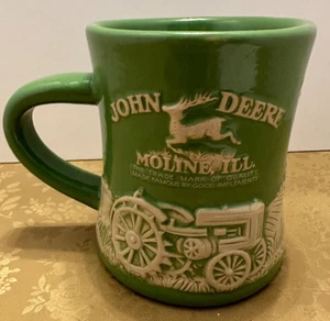 John Deere Tractor 3D Coffee Cup Mug With Farm scene 10 oz. - Picture 1 of 11