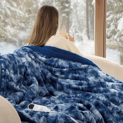 Manta térmica de piel sintética, manta eléctrica de calefacción rápida 6 calefacción Foto 1 de 4