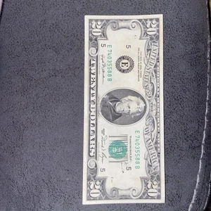 1981 Federal Reserve Note $20 Twenty Dollar Bill Vintage US Currency - Picture 1 of 6