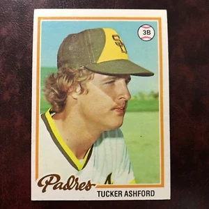 1978 Topps Set TUCKER ASHFORD ROOKIE MISCUT BACK #116 SAN DIEGO PADRES - EX-MINT - Picture 1 of 2