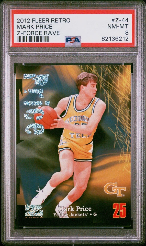 2012 Fleer Retro Z-Force Rave Mark Price Yellow Jacket #Z-44 036/399 PSA 8 Pop 1 - Image 1 of 2
