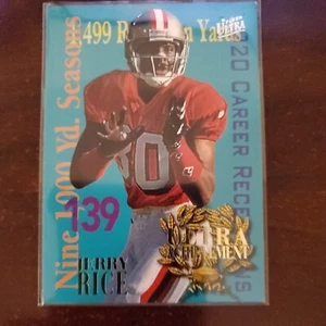 1995 Fleer Ultra Achievement Jerry Rice #5 49ers - Picture 1 of 2