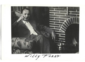 Willi Forst German Film Stars photo pasted on card