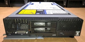 IBM Server Blade 8737-AC1 X240 176 GB 2X Xeon E5-2680V2 2.8GHZ no drives - Picture 1 of 11