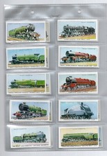 WILLS RAILWAY ENGINES FULL SET 50 SLEEVED  REPRODUCTION CARDS  ORG ISSUED 1924