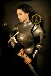 Medieval Knight Brave lady Armor Fantasy Female Armor Costume Cosplay Sca Larp - Picture 1 of 9