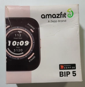 Amazfit BIP 5 Montre Connectée Suivi Santé et Fitness, Rose - Photo 1 sur 9