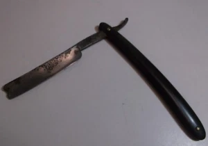 Antigua navaja recta The Celebrated Hollow Ground; AJ Jordan, Inglaterra baquelita - Imagen 1 de 11