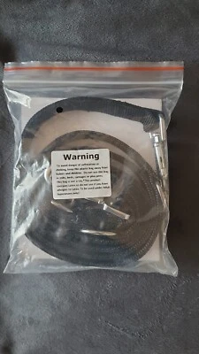 hundeleine 2 karabiner Schwarz Vitazoo Neu