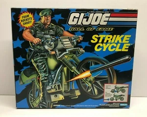 GI JOE Hall of Fame STRIKE CYCLE 1994 Hasbro with Foam Rockets ~ NEW inside box! - Picture 1 of 7