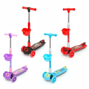 Kids Scooter for Boys & Girls Kick Light Up 3 Wheel Adjustable Folding Bar - Picture 1 of 32