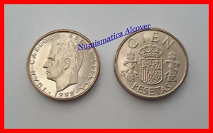 MONEDA 100 Pesetas 1988 Juan Carlos I SC - SPAIN KM#826 UNC - Picture 1 of 1