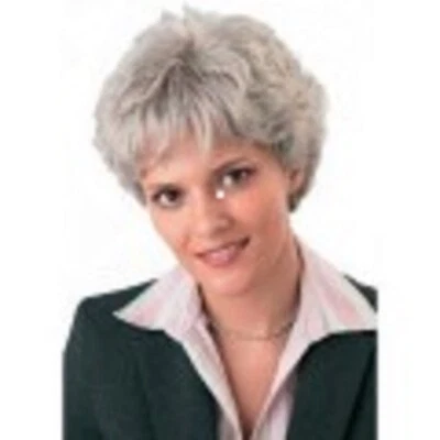 Peluca de hoyuelos Adán y Eva color marrón cálido (8) Foto 1 de 4