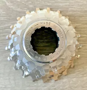 CAMPAGNOLO RECORD 10 SPEED CASSETTE 11-21 TOOTH 174 GRAMS PART TITANIUM 4 RINGS - Picture 1 of 3