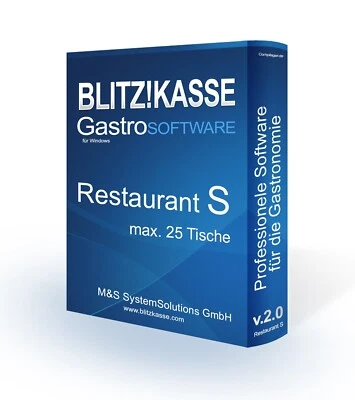 Blitz!Kasse© Gastro'Suite f Cafe Bistro Schnellgastro TSE Kassensoftware DSFinVK