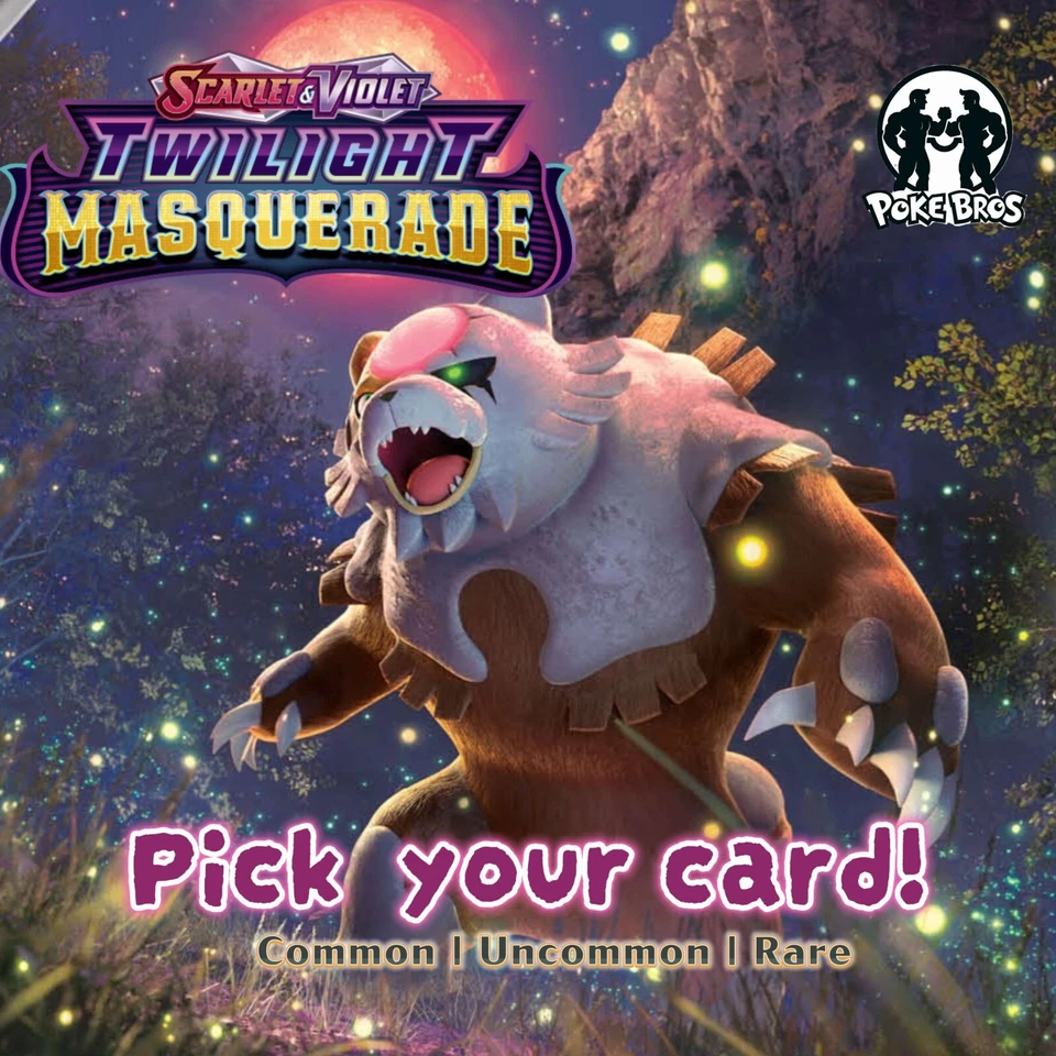 Twilight Masquerade Singles SV06: TCG Commons, Holos, & Rares – Pick Your Card - Image 1 of 1