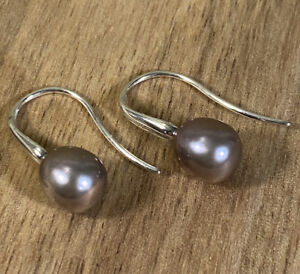 Honora Sterling ‘purple’ Freshwater Pearl Earrings
