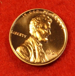 1964-PROOF LINCOLN MEMORIAL CENT PENNY RED BU COLLECTOR GIFT - Picture 1 of 2
