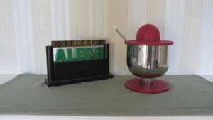 Alessi, Zucker-, Dose mit Deckel und Löffel, ES11 R, Design Ettore Sottsass 1998 - Bild 1 von 10