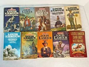 Lot of 10 Louis L’amour Vintage Paperback Books Western - Picture 1 of 5