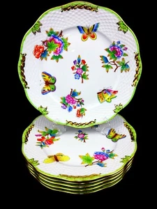 Herend Queen Victoria VBO Dessert Plates 6 pcs. - Picture 1 of 12