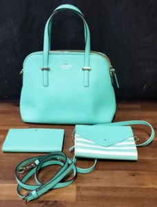 Kate Spade Shoulder Bag Turquoise With 2 Purse/Clutch Included - Picture 1 of 23