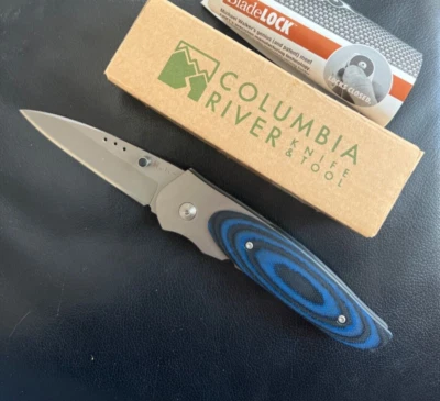 NOS CRKT 8002 Viele Wasp Box, Papers, Pre 2003 Titanium Liner Made in Taiwan - Image 1 of 3