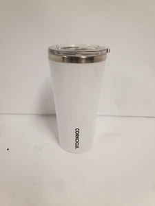 White 16 Oz Ounce Corkcicle Travel Mug Tumbler With Slide Lid Insulated - Picture 1 of 9