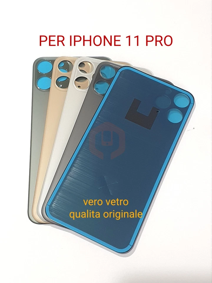 Copri Batteria Vetro Posteriore BIG HOLE per Apple iPhone 11 pro + biadesivo - Immagine 1 di 1