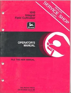 John Deere 1010 Integral Field Cultivator Operator's Manual OM-N159504 - Picture 1 of 1