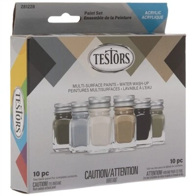 TESTORS Testor 281228 Acrylic Paint 6 Piece Set Camoulfage