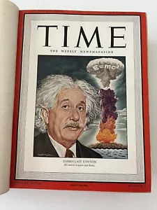 Time Magazine Bound V 50 July - September 1946 -- ALBERT EINSTEIN, TITO + NM/MT - Picture 1 of 8