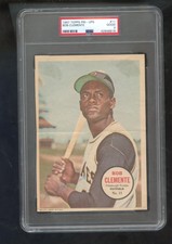 1967 Topps Pin-Ups Poster #11 Bob Clemente Roberto Pin-Up PSA 2 Graded MLB Card