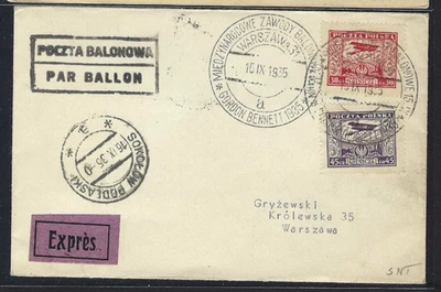 PUESTO GLOBO POLACO GORDON BENNETT 1935 Foto 1 de 2