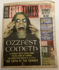 OZZY OSBOURNE Cleveland Free Times 2002 Ozzfest Black Sabbath Arthur Lee Sharon - Picture 1 of 8