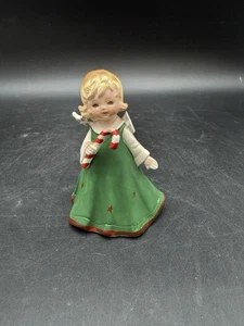 Vintage Lefton 4" GROSSER ENGEL mit Zuckerstange gebrochen Flügel ausgebreitet WEIHNACHTEN LESEN! - Bild 1 von 6