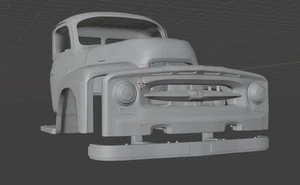 1/50 o scale 3d printed 53 International R160 cab code3 for custom truckhandmade - Picture 1 of 8