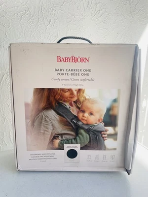 Portabebés Baby Bjorn One, negro, para recién nacido 8-33 libras, 0-3 años Foto 1 de 4