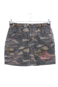 C&A Falda de tubo Mujeres Falda Talla EU 36 gris claro-blanco puro-azul - Imagen 1 de 5