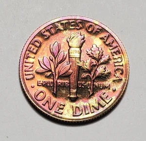 TONED 1973 S ROOSEVELT DIME PROOF UNC #C9844 - Picture 1 of 2