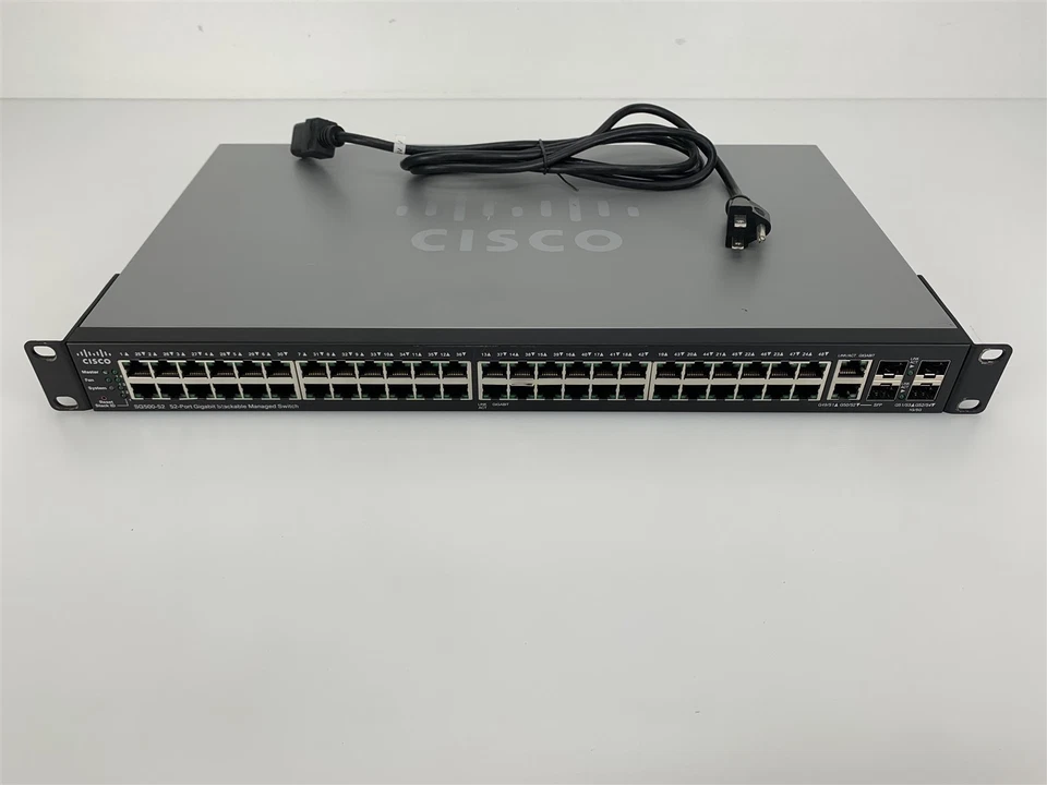 Cisco SG500-52-K9 V04 52-Port Gigabit Stackable Managed Switch - Image 1 of 3